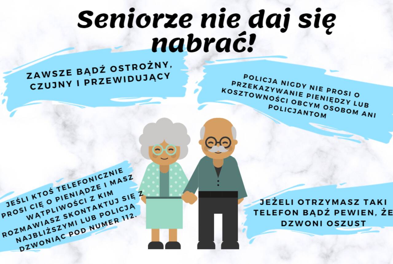 Grafika- Seniorze nie daj się nabrać